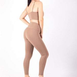 Conjunto de Ropa Deportiva para Yoga al por Mayor, Conjuntos de Fitness para Gimnasio, Ropa de Entrenamiento, Pantalones Largos para Correr y Sujetador Deportivo - Product Image 6