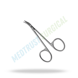 Ciseaux chirurgicaux Converse à angle droit de 10 cm, micro-ciseaux ORL en acier inoxydable, instrument de coupe de précision - Product Image 4