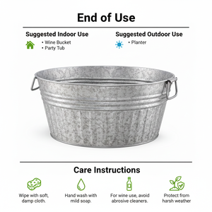 Headway Crafts - Baignoire ronde galvanisée - Product Image 5