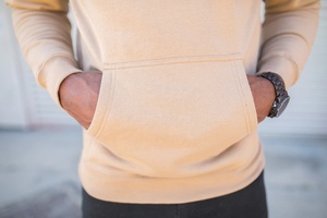 Conjunto de chándal con capucha de diseño personalizado de alta calidad para hombres y mujeres Sudadera con capucha recortada de invierno con estampado de hojaldre - Product Image 5