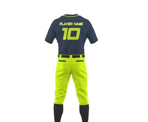 Uniforme de baseball pour hommes disponible en gros, entièrement personnalisable, respirant, anti-plis, à prix avantageux. - Product Image 3
