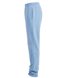 Pantalon de jogging pour homme bleu clair à coupe décontractée et taille élastique avec poignets resserrés aux chevilles Joggers décontractés bleu ciel pour homme à coupe décontractée - Product Image 3