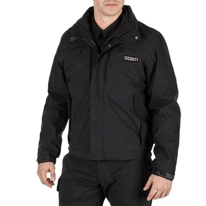 Chaqueta de Patrulla para Bicicleta con Mangas Desmontables Impermeables de Alta Calidad al por Mayor, Forro Extraíble, Uniforme de Guardia de Seguridad de Dos Tonos para Invierno - Product Image 5