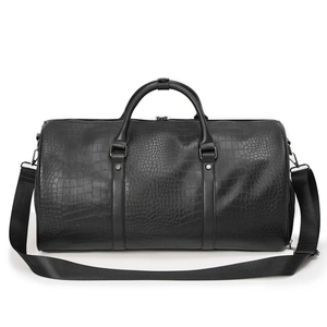 Unisex Crocodile Pattern <b>Duffel</b> <b>Bag</b> with Adjustable Strap Zipper Closure 30-40L Capacity Luxury Gym Travel <b>Bag</b> - Product Image 1