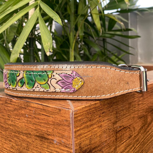 Nuevos productos populares 2024, Collar de perro de cuero mecanizado a mano de tendencia, collares de entrenamiento para perros de piel de vaca genuina personalizados - Product Image 4