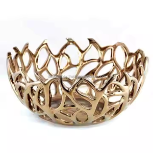 ชามอลูมิเนียมหล่อแบบยั่งยืนอุปกรณ์รับประทานอาหารสำหรับงานแต่งงานวันหยุดจานและจานชามทำมือสไตล์ใหม่ - Product Image 2