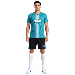 Breathable Mesh Football Gym <b>T</b>-<b>shirts</b> Quick Dry Sports Soccer Jersey Tshirt for Men - Product Image 5