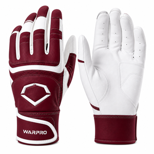 Men’s Custom Logo Baseball Batting Gloves Leather Non-Slip Grip Right-Hand Adult Soft Comfortable Professional Sports Gloves - Product Image 1