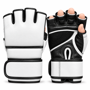 Gants de MMA professionnels légers et durables à doigts ouverts pour l'entraînement au grappling, équipement de sport personnalisé avec logo OEM - Product Image 1