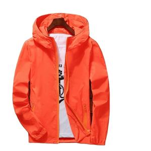 Hot Selling Men Windproof Waterproof <b>Hooded</b> Coat Full Zip Lined <b>Rain</b> <b>Jacket</b> Lightweight 100% Cotton Eco-Friendly - Product Image 5