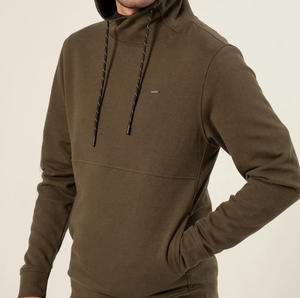 Sudadera con Capucha de Forro Polar para Otoño/Invierno, Venta al por Mayor, Unisex, Lisa, de Color Sólido, Poliéster/Algodón, con Bolsillo Grande, 300g - Product Image 5