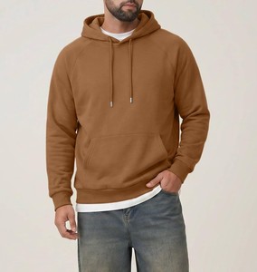 <b>Mens</b> Drop Shoulder Oversized Solid Hoodie Contemporary Urban Streetwear Pullover Soft Fleece Fabric Breathable Relaxed Fit - Product Image 3