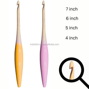 Outils de tricot en bois artisanal dernière couleur paillettes ombre tous les diamètres et tailles pour la couture - Product Image 1