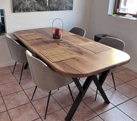 Table de banquet en bois à plateau long, idéale pour événements, mariages, hôtels et fêtes en extérieur – Meuble commercial à prix abordable, très demandé