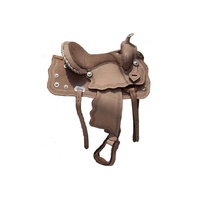 Selle Western en cuir Big Horn sculptée à la main