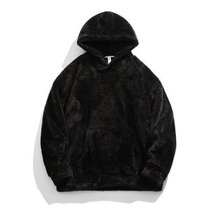 Sudadera con Capucha Extra Grande de Felpa Sherpa con Logotipo Personalizado para Hombre, Sudadera de Peluche Suave y Cálida para Invierno - Product Image 4