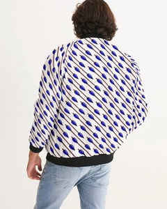 Veste de baseball varsity brodée en cuir sur mesure OEM pour hommes à prix de gros pas cher - Product Image 3