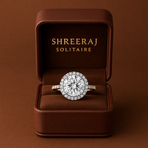 Anillo de compromiso de oro de 14 quilates con diamante cultivado en laboratorio, corte brillante redondo, certificado IGI, para bodas y fiestas. - Product Image 2