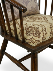 Modern Solid Wooden Windsor <b>Dining</b> Chair Upholstered <b>Armchair</b> Cross Back for Cafe Restaurant Hotel - Product Image 3