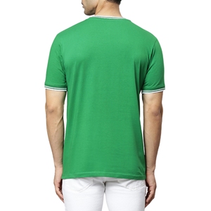 เสื้อยืดครอปผู้ชายแฟชั่นฤดูร้อนผ้าฝ้ายสแปนเด็กซ์ทรงเข้ารูป - Product Image 4