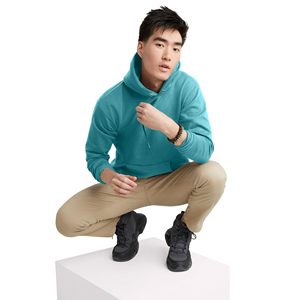 Hoodies Sweatshirts Kangaroo Pocket Men Fashion <b>Black</b> White Solid Color Autumn Winter <b>Fleece</b> Warm Hip Hop Hoody Brand Casual Top - Product Image 5