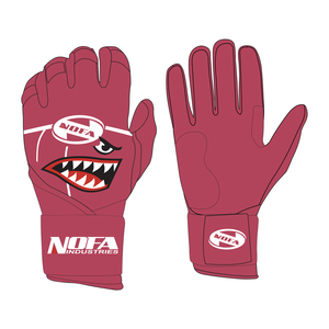 NOFA INDUSTRIES Pink Batting Gloves Padded <b>Hook</b> And Loop Closure Unisex Adult Training Gloves - Product Image 3
