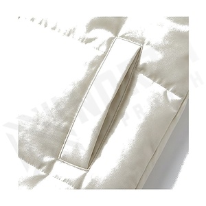 Veste matelassée à capuche, manches longues, coupe-vent d'hiver, rembourrage en polyester épais, couleur unie, manteau long - Product Image 5