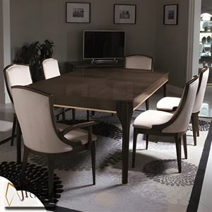 Juego de Mesa de Comedor de Lujo Moderno Tallado a Mano con Función Plegable de Madera de Arce para Cocina, Hotel, Restaurante, Apartamento, Comedor - Product Image 4
