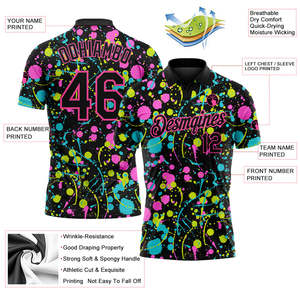 เสื้อเบสบอลแบบกำหนดเอง แขนสั้น แห้งเร็ว ระบายอากาศได้ดี ทรงปกติ - Product Image 3