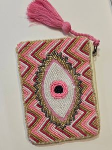 กระเป๋าใส่เหรียญปักลายดอกไม้สีทอง ประดับลูกปัด ซิปปิด แบบวินเทจ ทำมือ งานแก้ว คราฟเตอร์เอ็กซ์พอร์ตส์ - Product Image 6