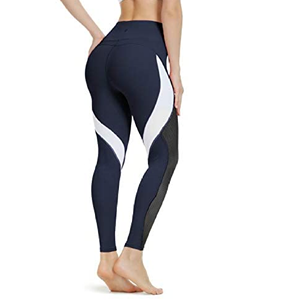 กางเกงโยคะเอวสูงแบบผ่าขาสำหรับผู้หญิง,เลกกิ้งออกกำลังกายตาข่ายกางเกงเลกกิ้งยกบั้นท้ายชุดฟิตเนสรัดรูปสำหรับผู้หญิง - Product Image 1