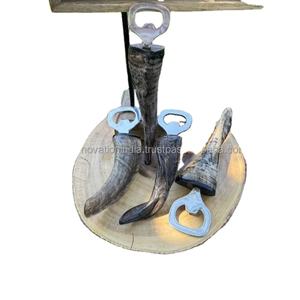 Cuerno para beber pulido distintivo hecho a mano Stein artesanías naturales para amantes de la cerveza y el hidromiel - Product Image 1