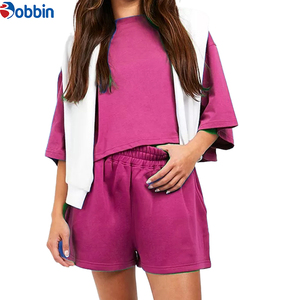 Conjunto Deportivo de Verano Estilo Hip Hop para Mujer, Ecológico, de Secado Rápido, Transpirable, con Franjas Laterales, Camiseta Corta Casual hasta la Rodilla, Estilo Vintage - Product Image 3