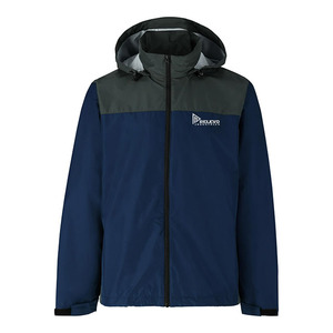 Veste coupe-vent à capuche de qualité supérieure Relevo pour homme, manches longues, imperméable, hiver, décontractée, couleur unie, fermeture éclair sur le devant - Product Image 1