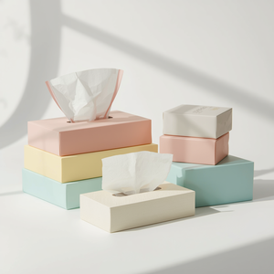 Compact 3 Ply Facial <b>Tissue</b> Box Eco-Friendly Virgin Wood Pulp Clean Safe Everyday Use Custom Packaging - Product Image 1