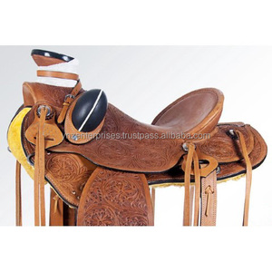 Silla de Montar Wade de Cuero Genuino Y&Z, Estilo Occidental, Herrajes de Acero Inoxidable para Uso Ecuestre, Personalizable - Product Image 3