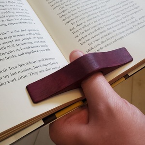 Finger Ring Reader Support <b>Book</b> Finger Holder Wooden - Product Image 4