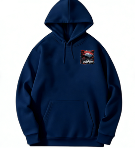 Sweat-shirts à capuche surdimensionnés en molleton French Terry polyester/coton avec poches, respirants et à séchage rapide, nouvelle collection streetwear - Product Image 1