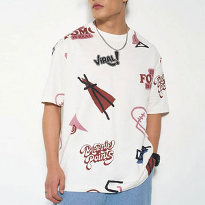 เสื้อยืดพิมพ์ลายการ์ตูนคุณภาพสูงสำหรับผู้ชายและผู้หญิง เสื้อยืดพิมพ์ลายพัฟฟ์ ผ้าฝ้าย สตรีทแวร์ เสื้อคู่เข้าชุด เสื้อผ้าอนิเมะใหม่ - Product Image 5