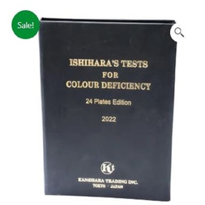 Livre d'évaluation clinique de la vision des couleurs, 24 plaques, fournit des plaques de test pour un dépistage structuré de la vision des couleurs au meilleur prix - Product Image 1