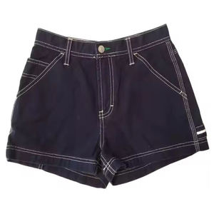 Shorts de Mezclilla de Estilo Básico para Mujer, Calidad Premium, Diseño Sólido, Tejido Grueso, Jeans Casuales para Mujer a Precios Económicos - Product Image 2