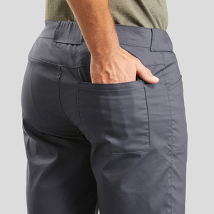 Pantalones Cortos Bermuda para Hombre, Color Gris Oscuro, Cintura Media, Cierre de Botones, Secado Rápido, Tela Oxford, Logotipo Frontal, Estilo Casual - Product Image 5