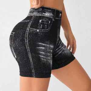 Shorts Deportivos de Verano para Mujer, 100% Algodón, para Yoga, Gimnasio, Secado Rápido, Antiarrugas, Cintura Elástica - Product Image 3