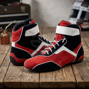 Chaussures de course automobile légères et ignifuges pour hommes, conçues avec une semelle à forte adhérence, matériau respirant, personnalisables pour le sport automobile - Product Image 4