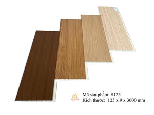 High Quality WPC Wall Panels <b>Plastic</b> Indoor Decorative Boards Interior Flat <b>Sheets</b> Lamri Vietnam Factory Supply - Product Image 2