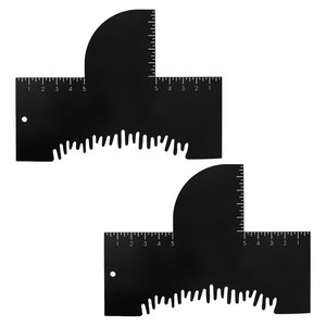 Tarjetas de Mejora de Peinados con Indicadores de Medición, Herramienta Reutilizable para Dar Forma a la Línea del Cabello y la Barba, Spray de Color Profesional para Definir Bordes - Product Image 1
