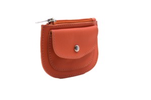 Portefeuille en cuir tanné végétal, porte-monnaie, portefeuille cousu à la main - Product Image 3