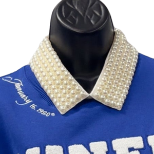 เสื้อสเวตเชิ้ต Zeta Phi Beta Sorority Fleece Miner Hall สำหรับผู้หญิง สีน้ำเงิน ตัวอักษรกรีก ปกคอพับได้ ปรับแต่งได้ ใส่สบาย เหมาะสำหรับฤดูหนาว - Product Image 4