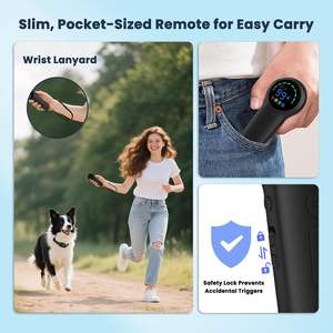 रिमोट कंट्रोल के साथ कुत्ते का झटका कॉलर, कुत्ते प्रशिक्षण कॉलर, बीप कंपन सुरक्षा लॉक के साथ कुत्तों के लिए शॉक कॉलर - Product Image 4
