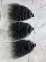 Cheveux Indiens Remy Bouclés 100% Naturels Bruts Non Transformés, Provenant d'un Donneur Unique, Tissage Double à la Machine, Cuticules Alignées, Toutes Couleurs, Lots